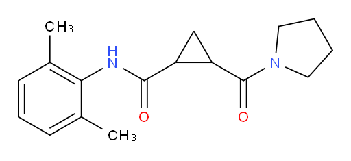 N-(2,6-dimethylphenyl)-2-(pyrrolidine-1-carbonyl)cyclopropanecarboxamide