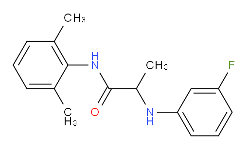 N-(2,6-dimethylphenyl)-2-((3-fluorophenyl)amino)propanamide