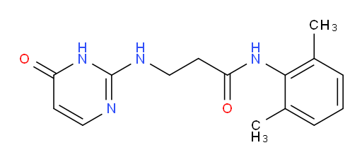 N-(2,6-dimethylphenyl)-3-((6-oxo-1,6-dihydropyrimidin-2-yl)amino)propanamide