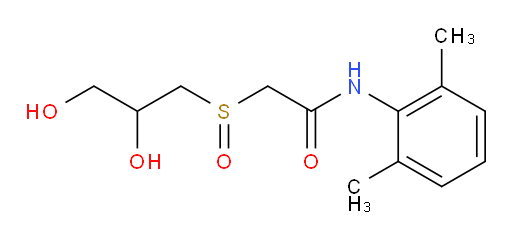 2-((2,3-dihydroxypropyl)sulfinyl)-N-(2,6-dimethylphenyl)acetamide