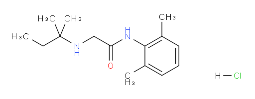 N-(2,6-dimethylphenyl)-2-(tert-pentylamino)acetamide hydrochloride
