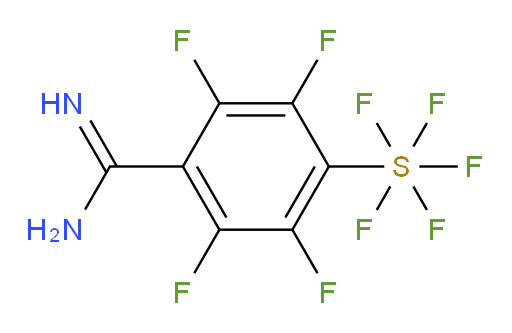 2,3,5,6-tetrafluoro-4-(pentafluoromercapto)benzimidamide
