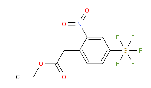 [4-(2-Ethoxy-2-oxoethyl)-3-nitrophenyl]sulfur pentafluoride