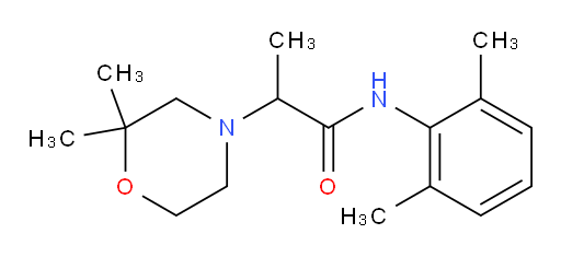 2-(2,2-dimethylmorpholino)-N-(2,6-dimethylphenyl)propanamide