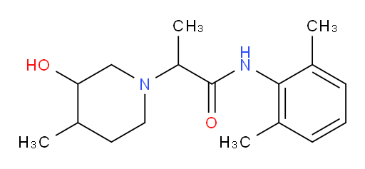 N-(2,6-dimethylphenyl)-2-(3-hydroxy-4-methylpiperidin-1-yl)propanamide