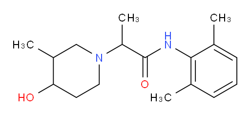 N-(2,6-dimethylphenyl)-2-(4-hydroxy-3-methylpiperidin-1-yl)propanamide