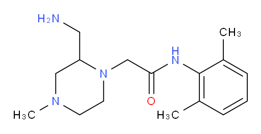 2-(2-(aminomethyl)-4-methylpiperazin-1-yl)-N-(2,6-dimethylphenyl)acetamide