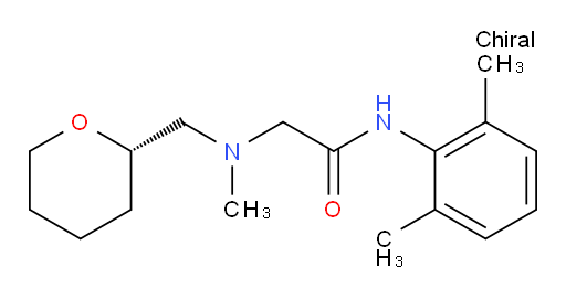 (S)-N-(2,6-dimethylphenyl)-2-(methyl((tetrahydro-2H-pyran-2-yl)methyl)amino)acetamide