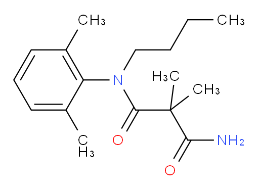 N1-butyl-N1-(2,6-dimethylphenyl)-2,2-dimethylmalonamide