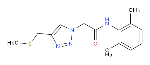 N-(2,6-dimethylphenyl)-2-(4-((methylthio)methyl)-1H-1,2,3-triazol-1-yl)acetamide
