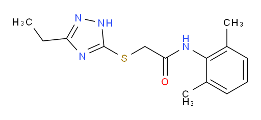 N-(2,6-dimethylphenyl)-2-((3-ethyl-1H-1,2,4-triazol-5-yl)thio)acetamide