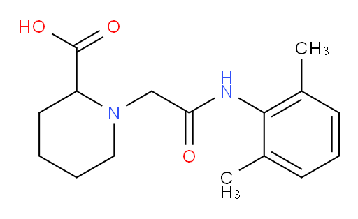 1-(2-((2,6-dimethylphenyl)amino)-2-oxoethyl)piperidine-2-carboxylic acid