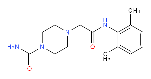 4-(2-((2,6-dimethylphenyl)amino)-2-oxoethyl)piperazine-1-carboxamide