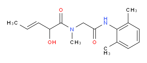 (E)-N-(2-((2,6-dimethylphenyl)amino)-2-oxoethyl)-2-hydroxy-N-methylpent-3-enamide