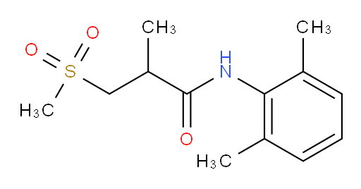 N-(2,6-dimethylphenyl)-2-methyl-3-(methylsulfonyl)propanamide