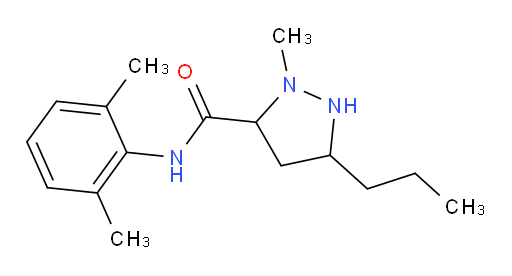 N-(2,6-dimethylphenyl)-2-methyl-5-propylpyrazolidine-3-carboxamide