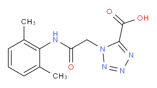 1-(2-((2,6-dimethylphenyl)amino)-2-oxoethyl)-1H-tetrazole-5-carboxylic acid