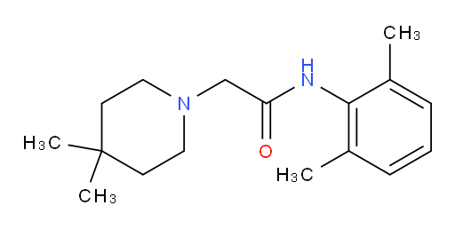 N-(2,6-dimethylphenyl)-2-(4,4-dimethylpiperidin-1-yl)acetamide