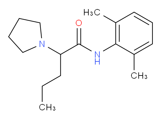 N-(2,6-dimethylphenyl)-2-(pyrrolidin-1-yl)pentanamide