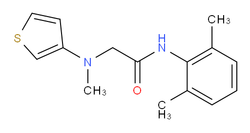N-(2,6-dimethylphenyl)-2-(methyl(thiophen-3-yl)amino)acetamide