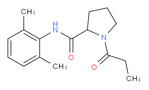 N-(2,6-dimethylphenyl)-1-propionylpyrrolidine-2-carboxamide