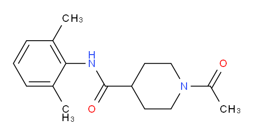 1-acetyl-N-(2,6-dimethylphenyl)piperidine-4-carboxamide