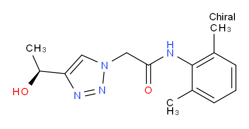 (S)-N-(2,6-dimethylphenyl)-2-(4-(1-hydroxyethyl)-1H-1,2,3-triazol-1-yl)acetamide