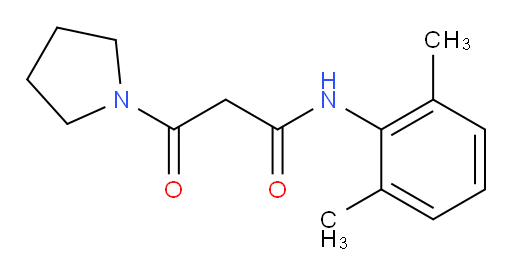 N-(2,6-dimethylphenyl)-3-oxo-3-(pyrrolidin-1-yl)propanamide
