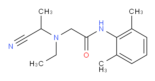 2-((1-cyanoethyl)(ethyl)amino)-N-(2,6-dimethylphenyl)acetamide
