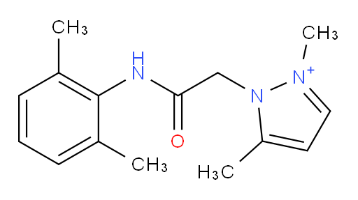 1-(2-((2,6-dimethylphenyl)amino)-2-oxoethyl)-2,5-dimethyl-1H-pyrazol-2-ium