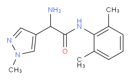 2-amino-N-(2,6-dimethylphenyl)-2-(1-methyl-1H-pyrazol-4-yl)acetamide