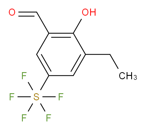 (3-Ethyl-5-formyl-4-hydroxyphenyl)sulfur pentafluoride