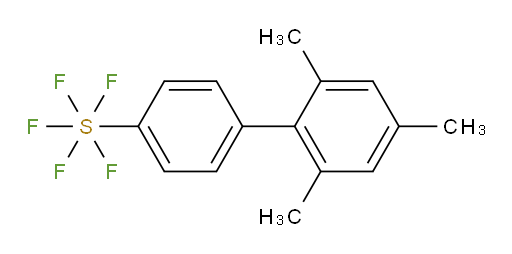 (2',4',6'-trimethyl-biphenyl-4-yl)sulfur pentafluoride