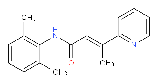(E)-N-(2,6-dimethylphenyl)-3-(pyridin-2-yl)but-2-enamide