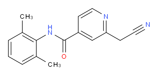 2-(cyanomethyl)-N-(2,6-dimethylphenyl)isonicotinamide