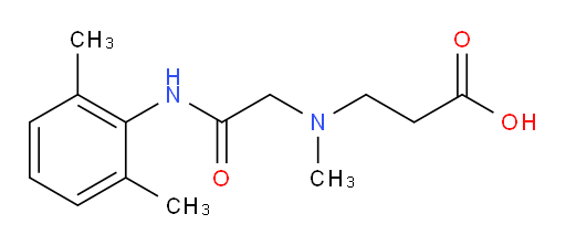 3-((2-((2,6-dimethylphenyl)amino)-2-oxoethyl)(methyl)amino)propanoic acid