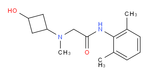 N-(2,6-dimethylphenyl)-2-((3-hydroxycyclobutyl)(methyl)amino)acetamide