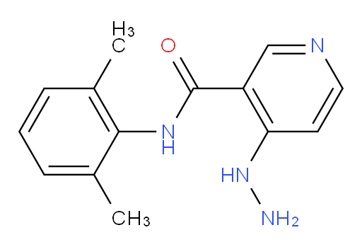 N-(2,6-dimethylphenyl)-4-hydrazinylnicotinamide