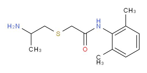 2-((2-aminopropyl)thio)-N-(2,6-dimethylphenyl)acetamide