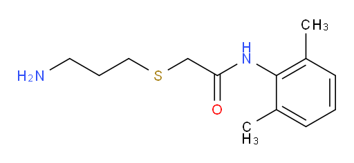 2-((3-aminopropyl)thio)-N-(2,6-dimethylphenyl)acetamide