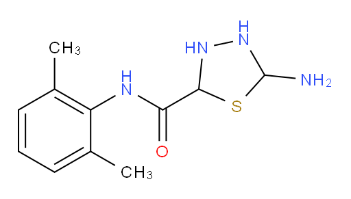 5-amino-N-(2,6-dimethylphenyl)-1,3,4-thiadiazolidine-2-carboxamide