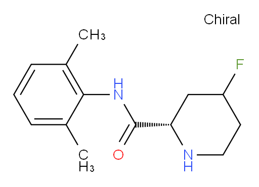 (2S)-N-(2,6-dimethylphenyl)-4-fluoropiperidine-2-carboxamide