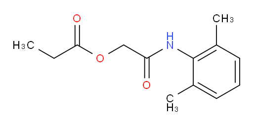 2-((2,6-dimethylphenyl)amino)-2-oxoethyl propionate