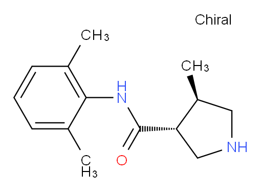(3R,4R)-N-(2,6-dimethylphenyl)-4-methylpyrrolidine-3-carboxamide