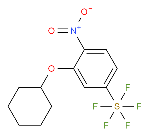 3-(cyclohexyloxy)-4-nitro(pentafluoromercapto)benzene