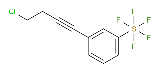 3-(4-chlorobut-1-yn-1-yl)(pentafluoromercapto)benzene