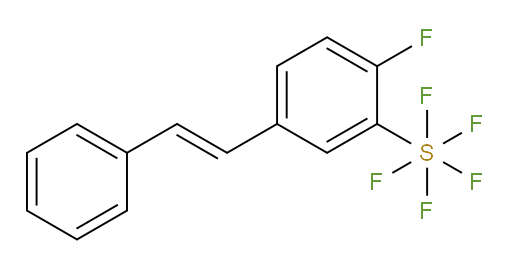 [2-fluoro-5-(2-phenylethenyl)phenyl]sulfur pentafluoride
