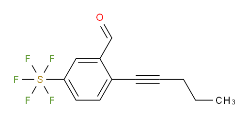 5-(pentafluoromercapto)-2-(pent-1-yn-1-yl)benzaldehyde