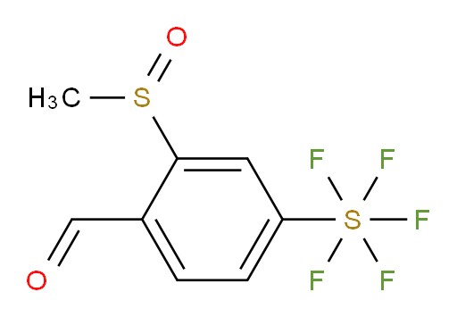 4-(pentafluoromercapto)-2-(methylsulfinyl)benzaldehyde