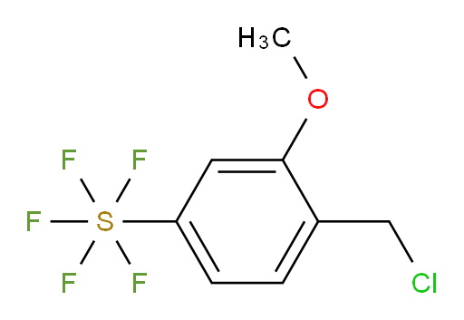 4-(chloromethyl)-3-methoxy(pentafluoromercapto)benzene